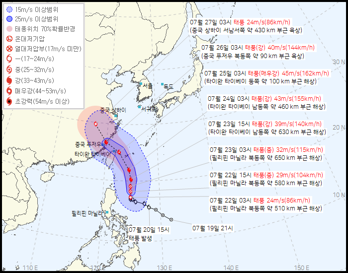 제 3호 태풍 개미(GAEMI) 발생 경로